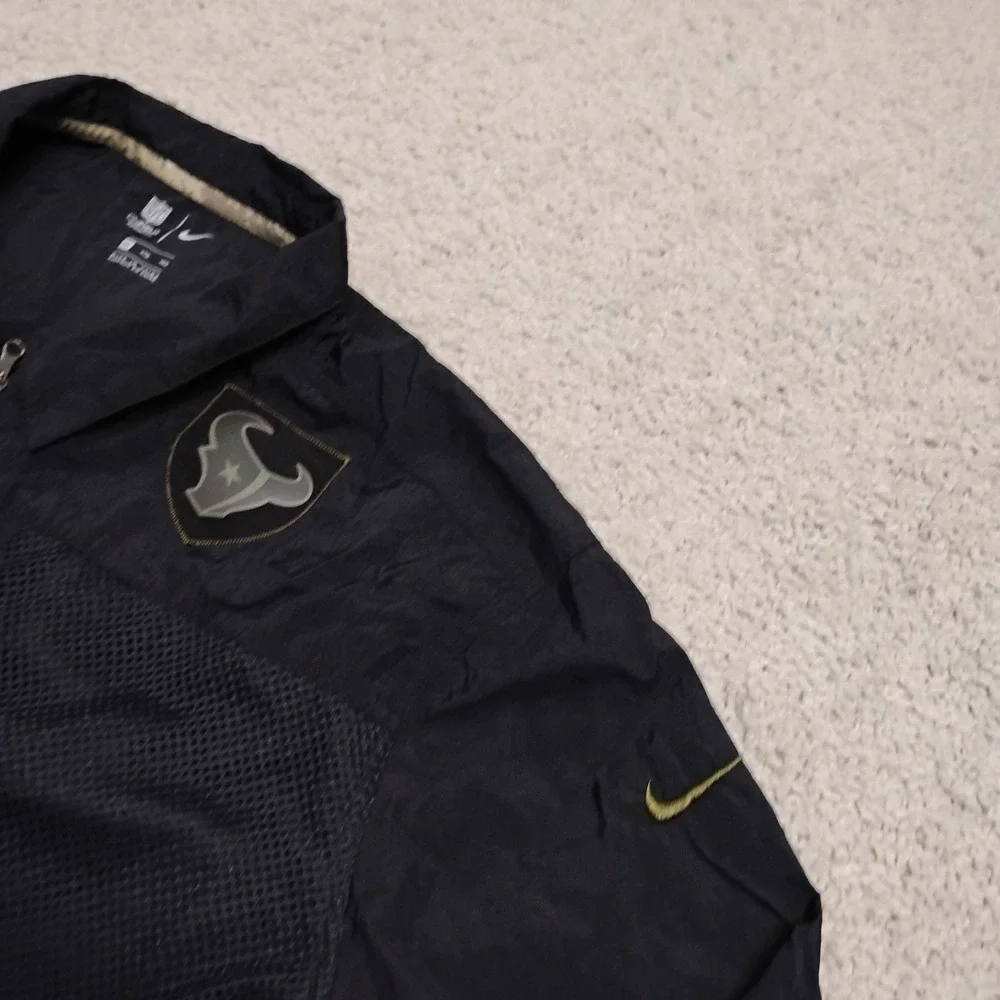 Houston Texans Jacket Mens 4XL Black Nike Salute To Service Sideline Windbreaker